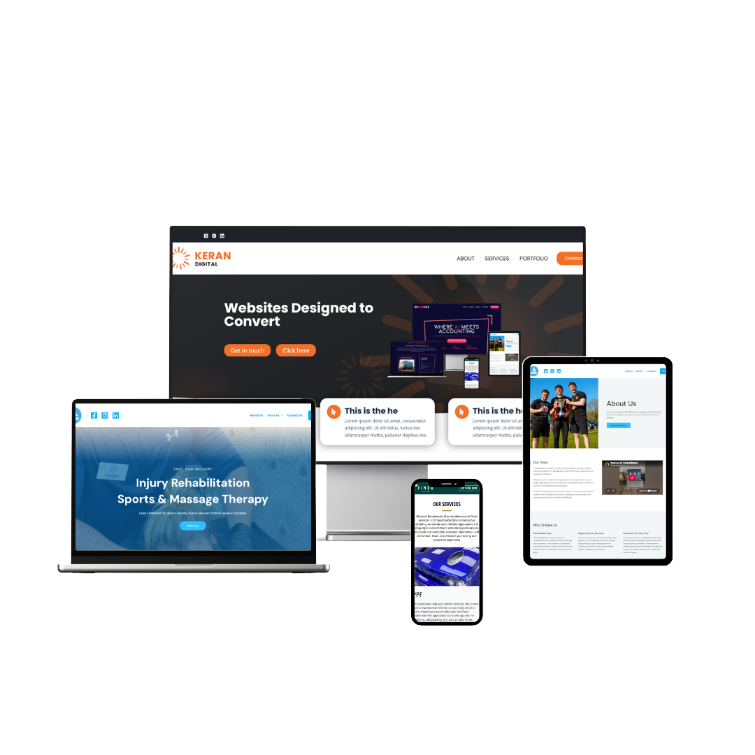 Keran Digital Website Mockups